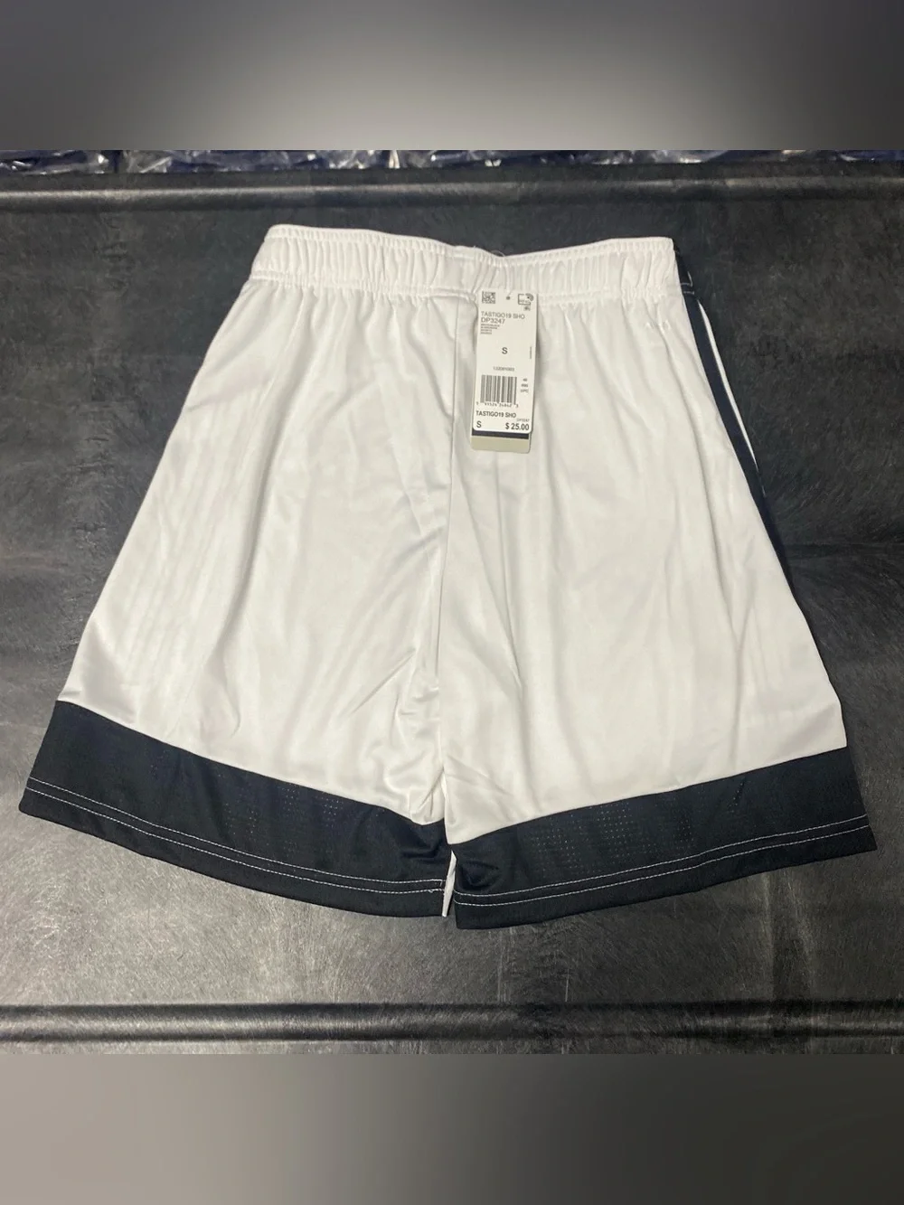 Adidas Tastigo 19 Soccer Shorts Men’s Small White Black Climalite NWT (DP3247)